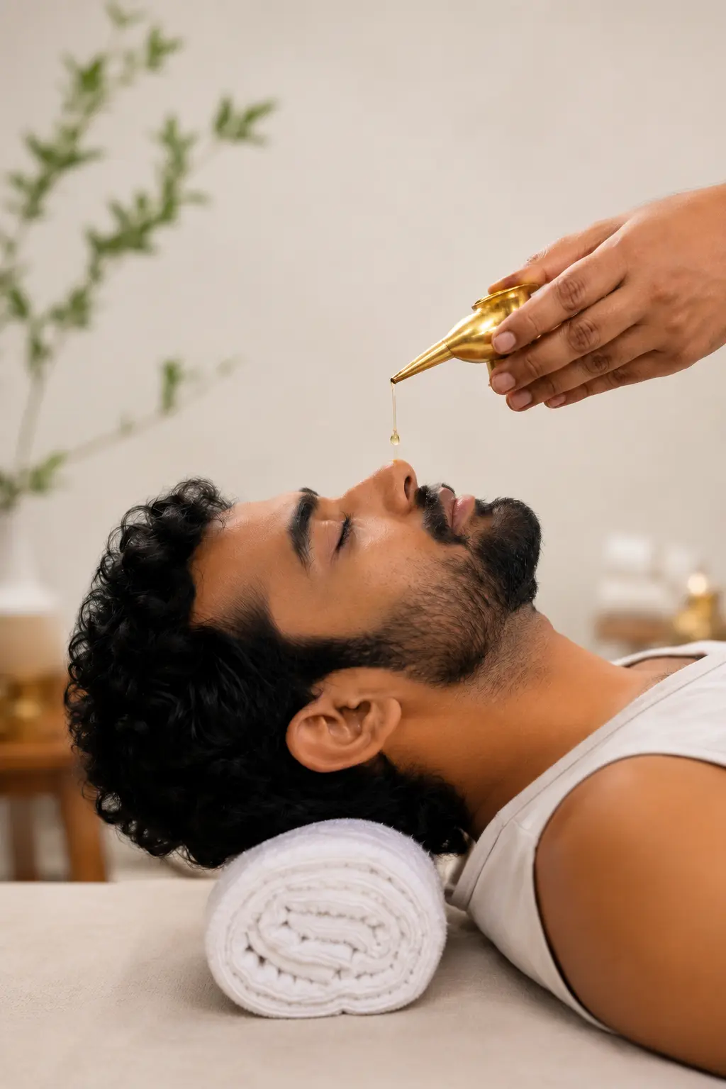 Nasya therapy at Cureवेदा, Andheri West