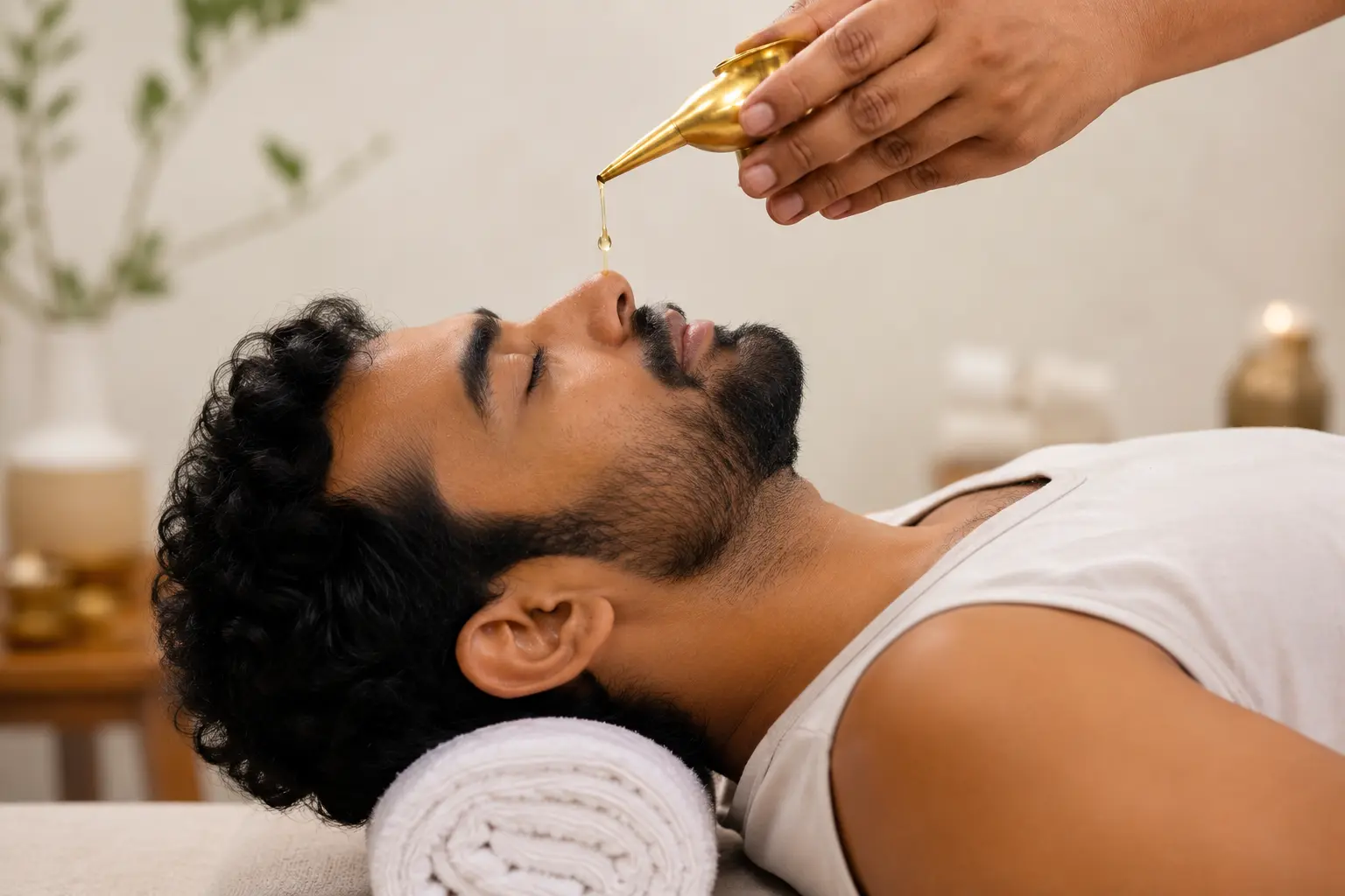 Nasya therapy at Cureवेदा, Andheri West